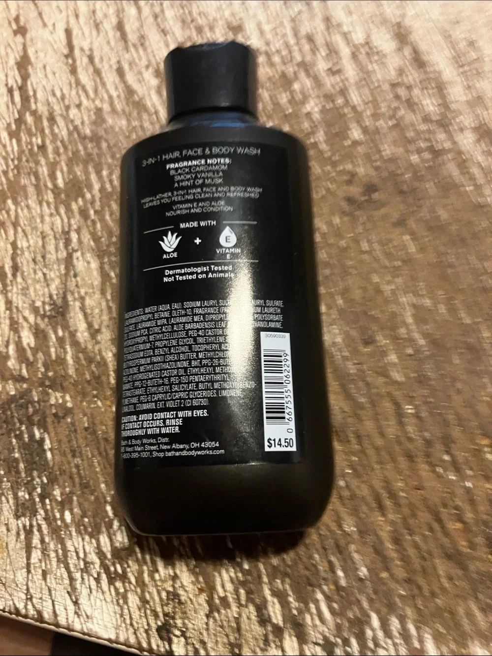 Bath & Body Works Noir Men's 3-in-1 Wash - Black & Gold